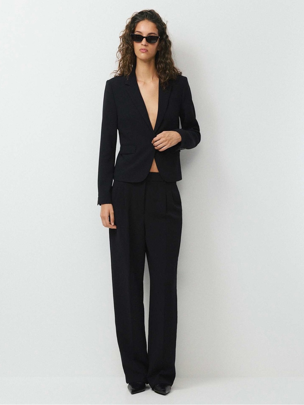 Aritzia Babaton Single Button Blazer Jacket Size 0 XXS XS Black Office